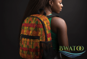 African-Inspired Sports Backpack – Ghanaian Motif Edition