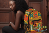 African-Inspired Sports Backpack – Ghanaian Motif Edition