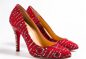 African Women’s Red High-Heels: A Blend of Tradition and Elegance