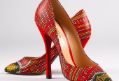 African Women’s Red High-Heels: A Blend of Tradition and Elegance