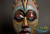 Authentic Ghanaian Handcrafted Mask – A Symbol of African Heritage