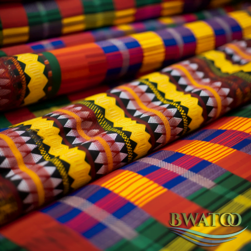 Authentic Ghanaian Kente Cloth – Traditional Handwoven Fabric