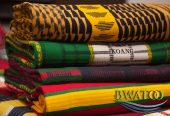 Authentic Ghanaian Kente Cloth – Traditional Handwoven Fabric