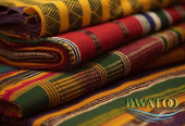Authentic Ghanaian Kente Cloth – Traditional Handwoven Fabric