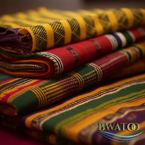 Authentic Ghanaian Kente Cloth – Traditional Handwoven Fabric