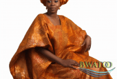 Boubou Élégant en Bazin Riche – L’Écho de la Mode Africaine Authentique